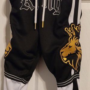 Boys' King and Lion Print Sweatpants